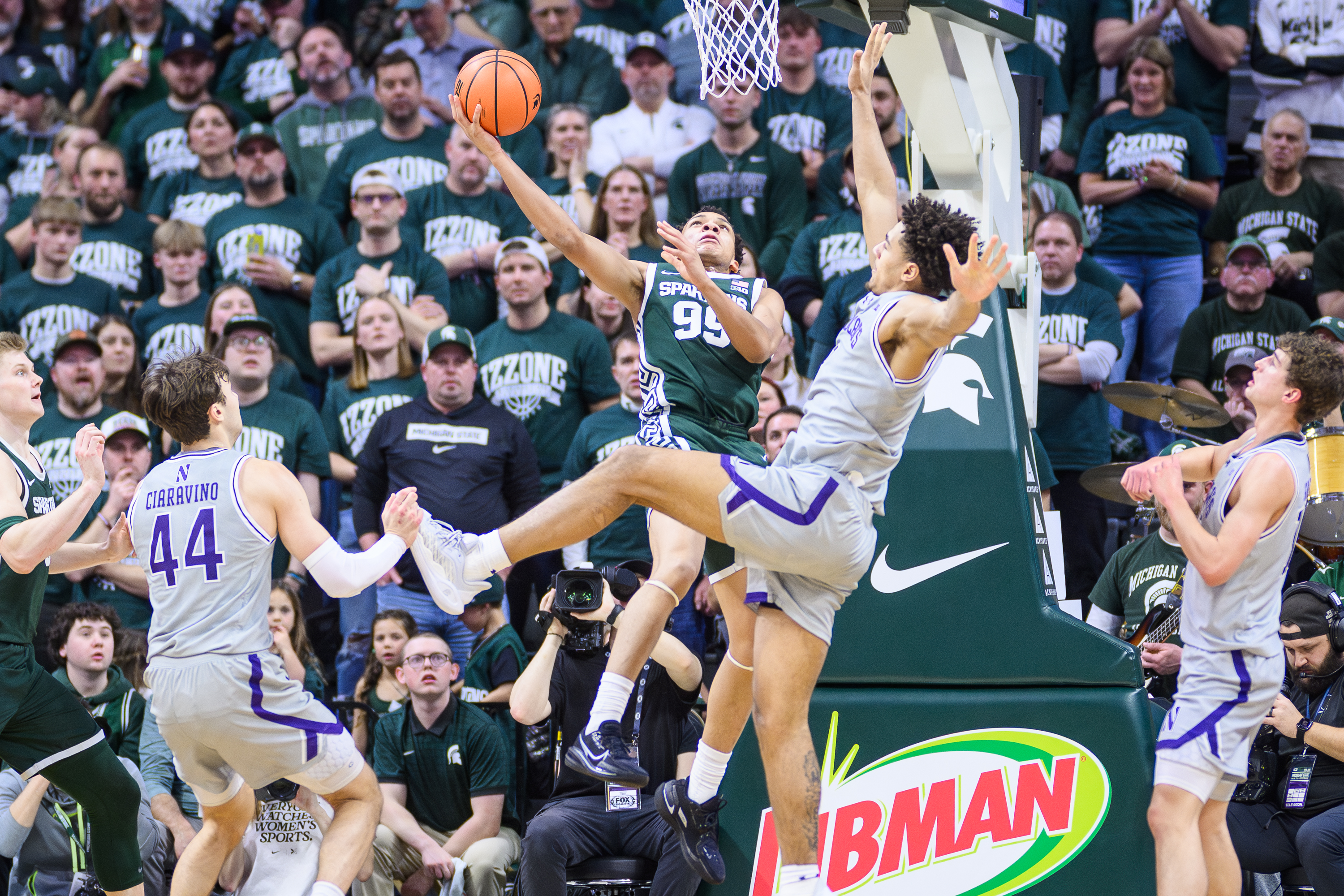 No. 12 Spartans Defend Home Court, Top Northwestern 76–66