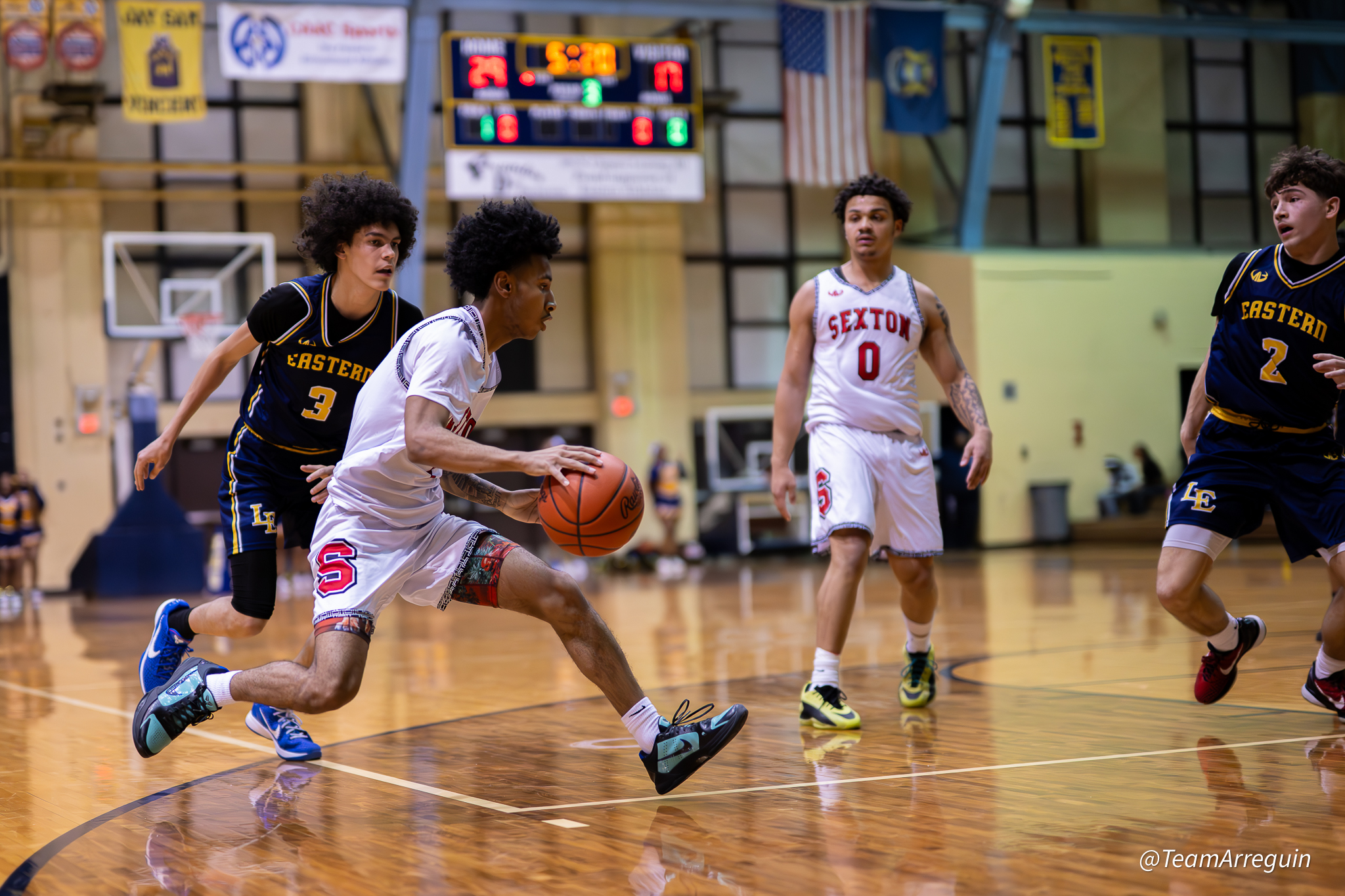 Sexton Pulls Away to Top Crosstown Rival Eastern, 64–47